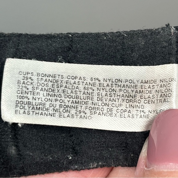 Wacoal 855225 black Stark Beauty sheer mesh lace underwire unlined bra, 36D. - Picture 8 of 10